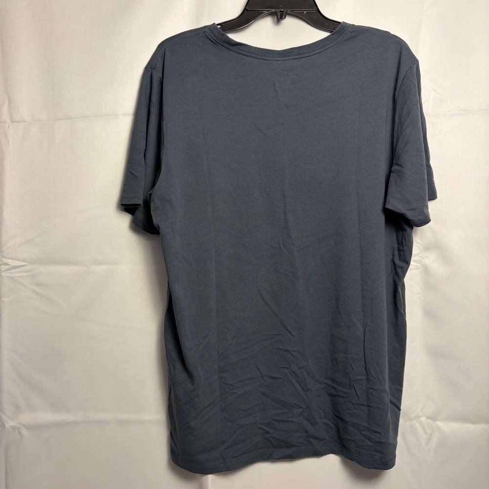 Nike Dri-FIT Mens Graphic T-Shirt Charcoal Gray Red Swoosh Blueprint Large - Picture 2 of 5